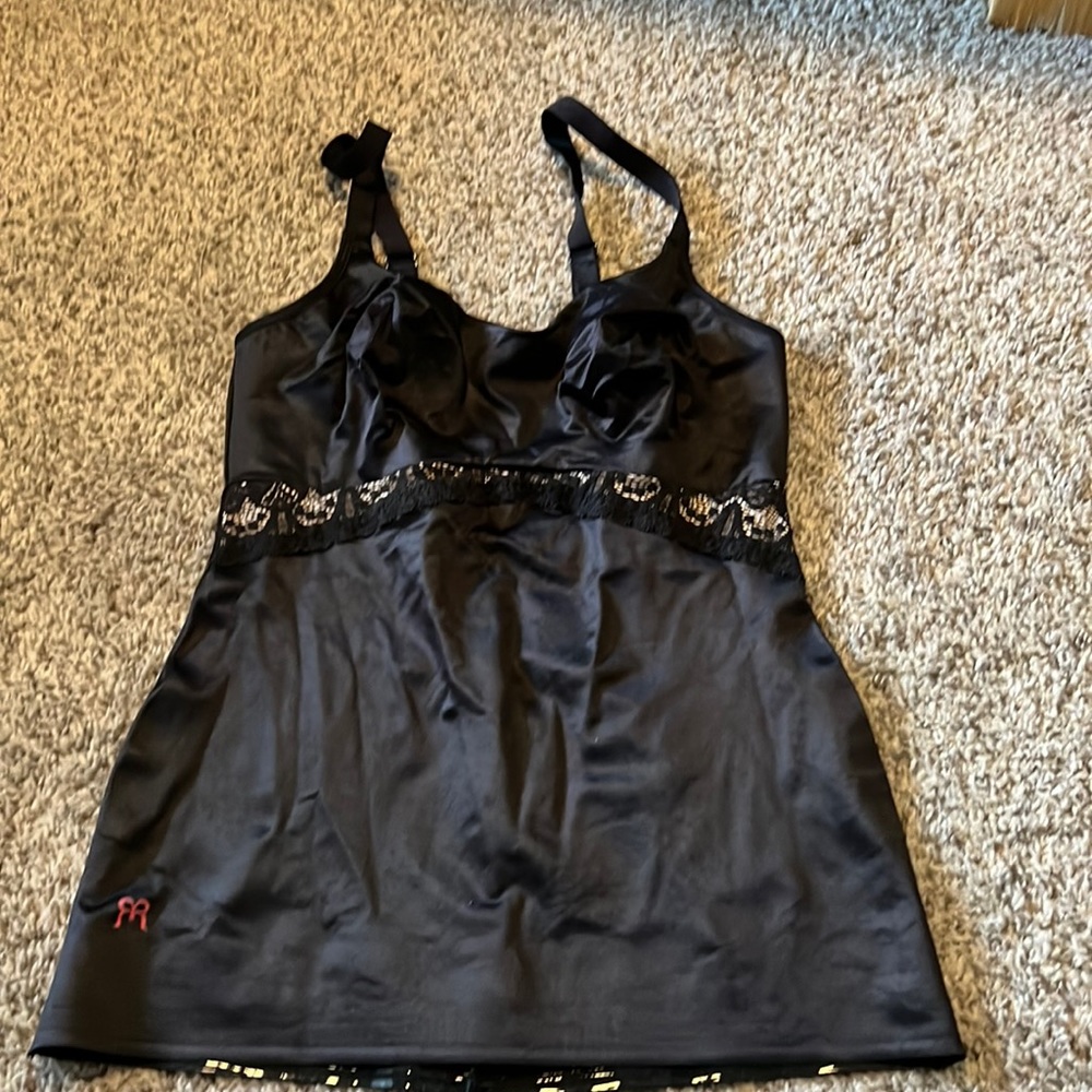 Ruby Ribbon cami with lace embellishment